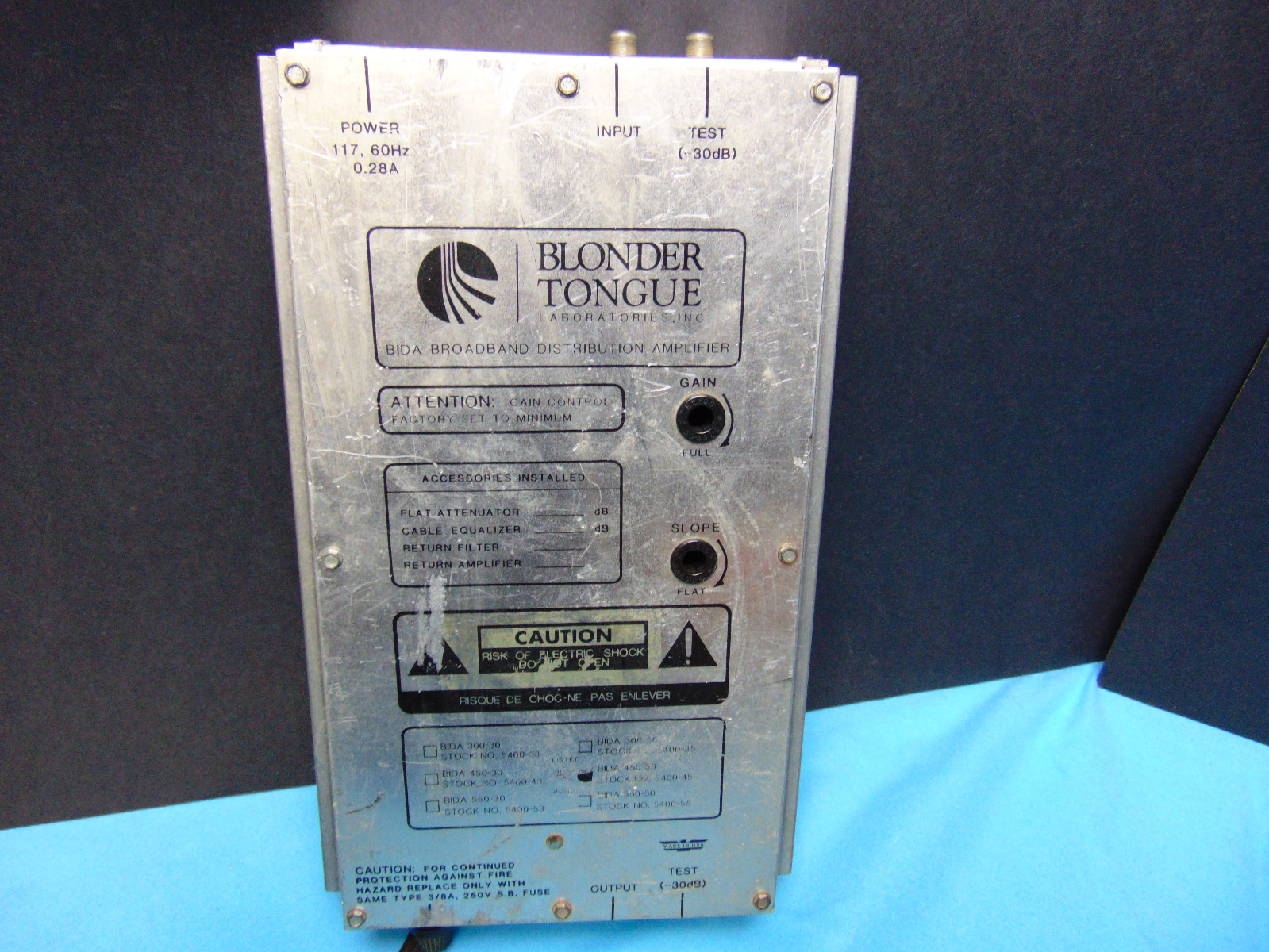 Blonder Tongue BIDA 450-50 Broadband Distribution Amplifier