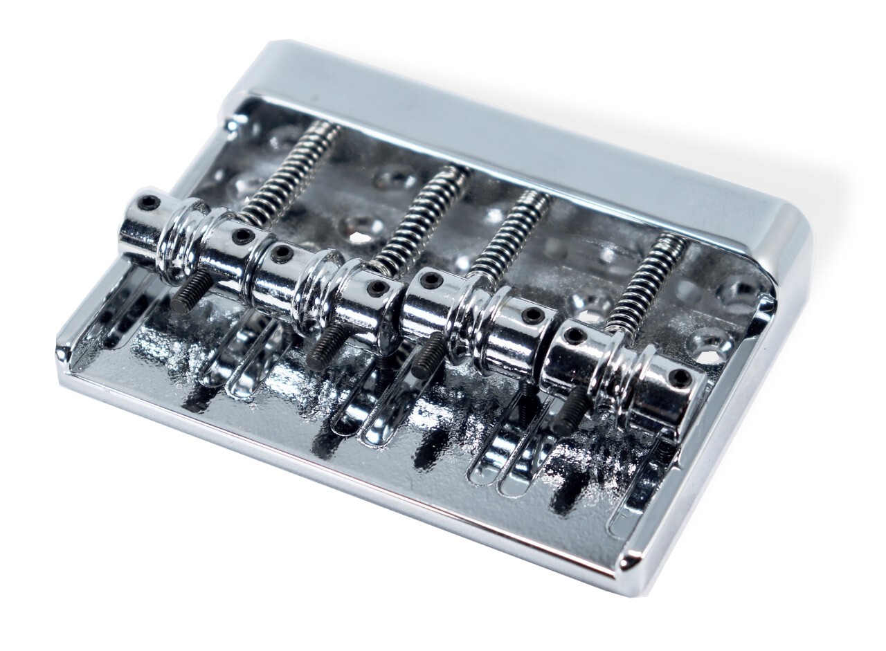 Bass Bridge 57mm 4 String thru bridge Chrome 7.4oz High Mass 122652CH