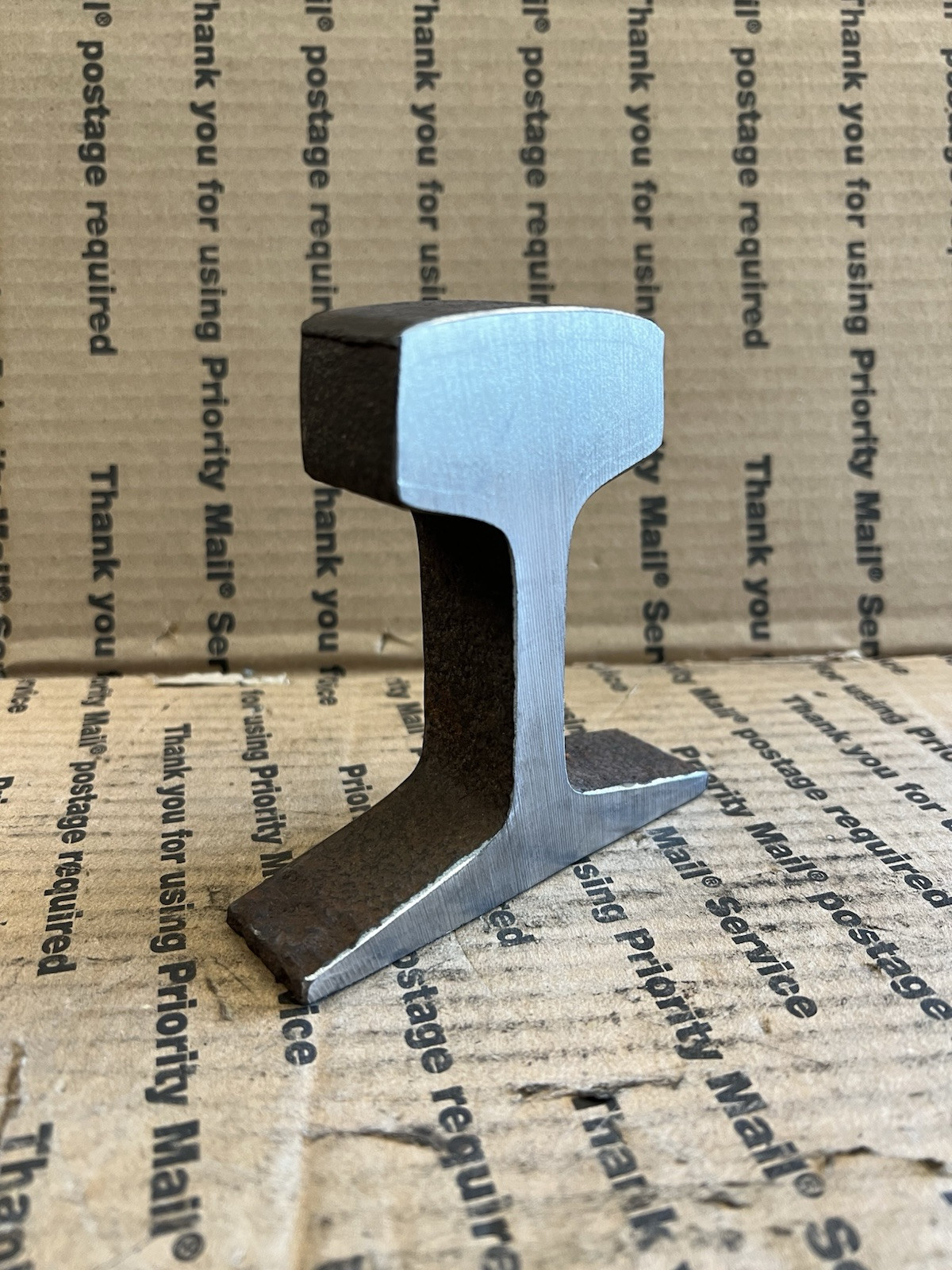 Rare Steel Railroad Rail Train track Anvil Collectible Blacksmithing