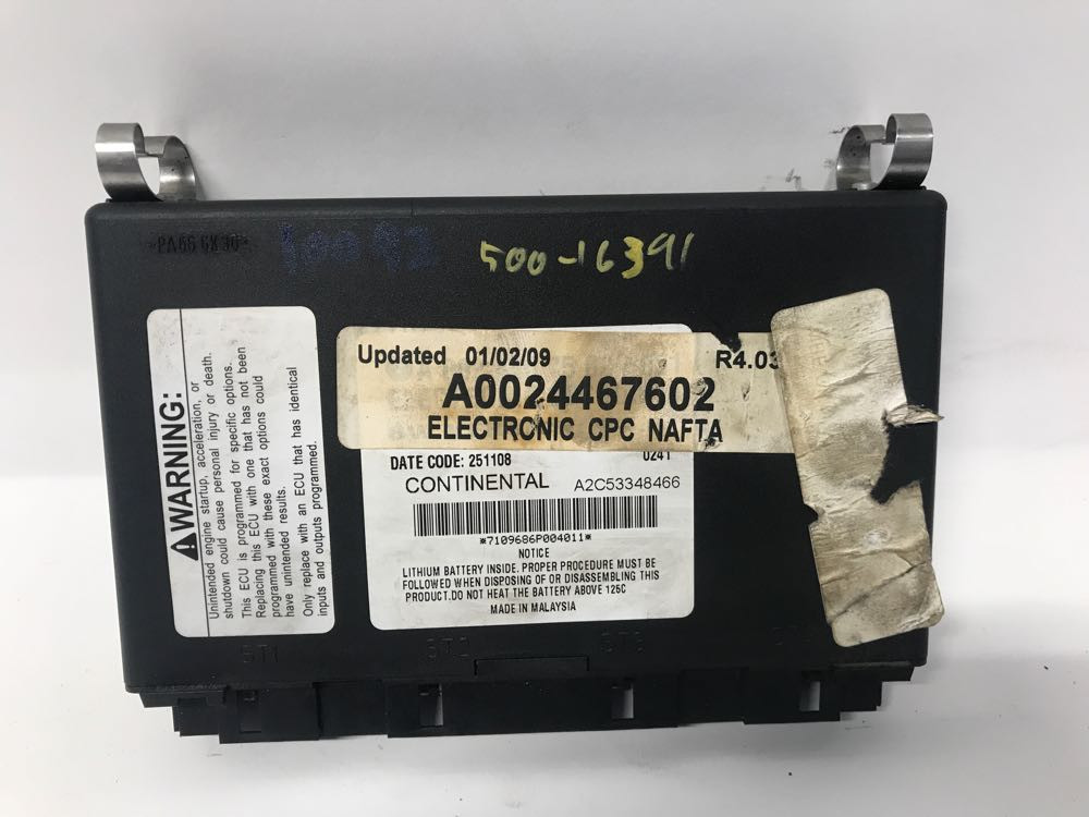 Common Powertrain Control Module A0024467602 for Detroit Diesel DD15 (586-10092)