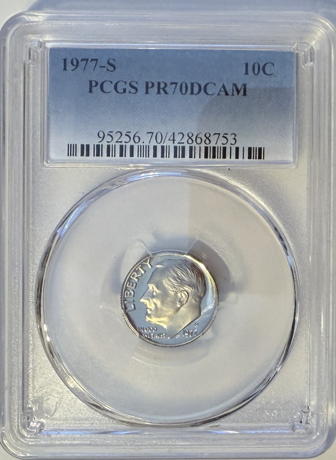 1977 S Proof Roosevelt Dime .10C PCGS PR70DCAM