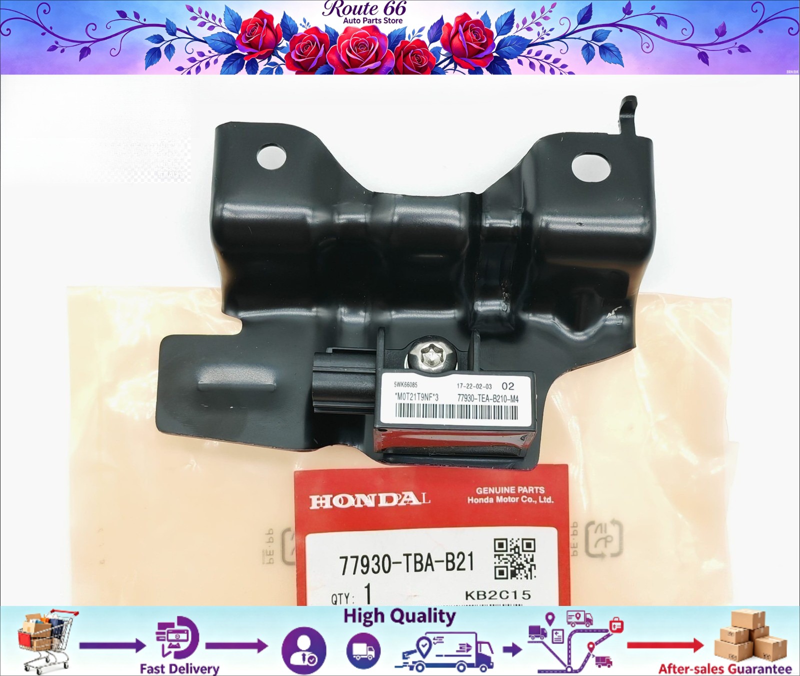 Front collision sensor assembly suitable for Honda Civic 16-21.77930-TBA-B21