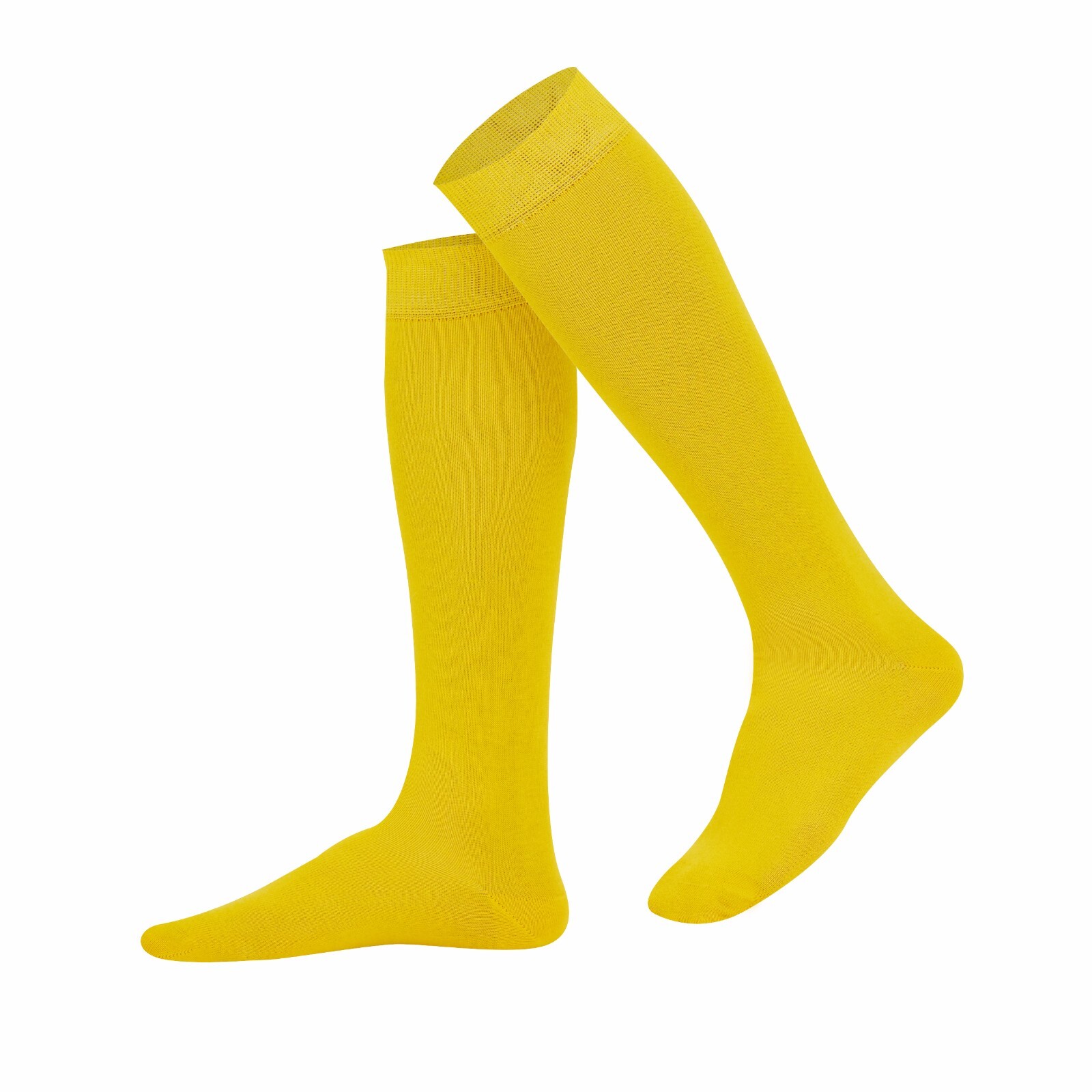 Mysocks Unisex Knee High Socks Plain, Combed Cotton, Seamless Toe