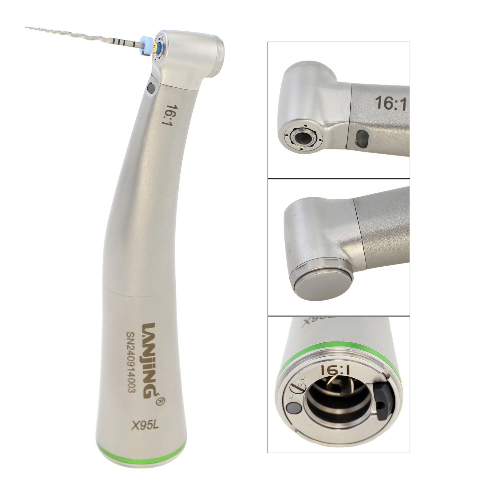 Dental 16:1 Endo Handpiece Fiber Optic Mini Endodontic fits NSK Dentsply Kerr