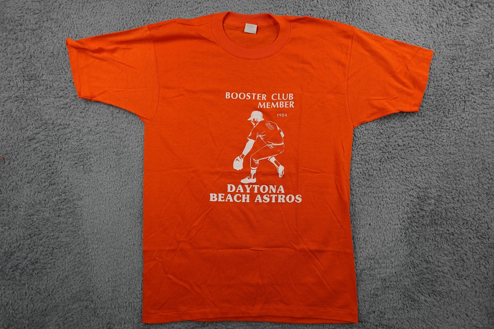 Vintage Daytona Beach Astros Shirt Mens Large Orange MILB Baseball Healthknit