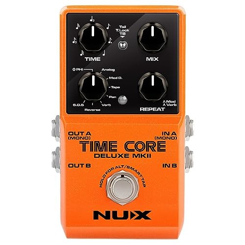Time Core Deluxe MKII Delay Effect Pedal, 7 Types Delay, 40 Seconds Stereo