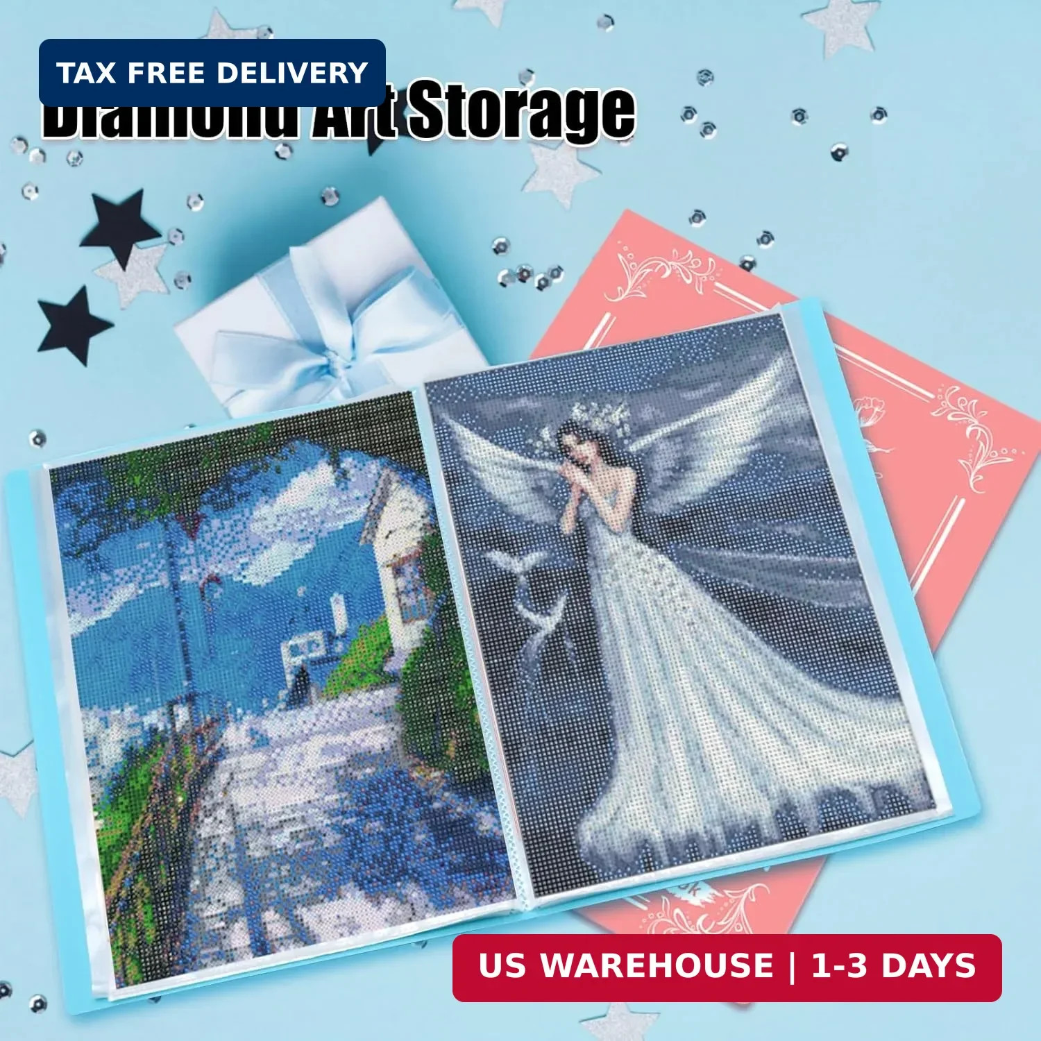 A3 Storage Book 2 Pack for Diamond Painting Art Portfolio Folder