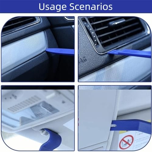5 Pcs Auto Trim Removal Tools Set – Plastic & Metal Panel Clip Pry Tool for