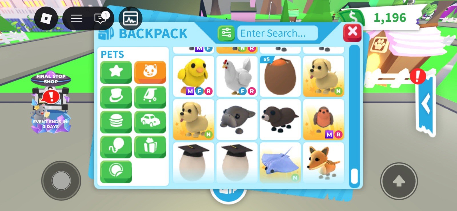 Adopt Me! Pets Collection Neon Ride Fly Mega Neon Virtual Game Assets