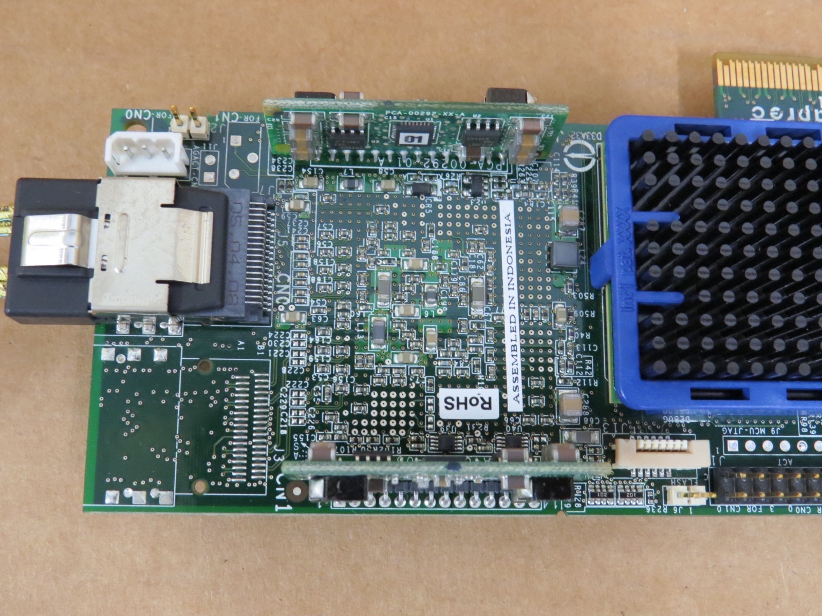 Adaptec ASR-3405/128MB PCIe x4 SAS/SATA RAID Controller w/Connector Cable TESTED