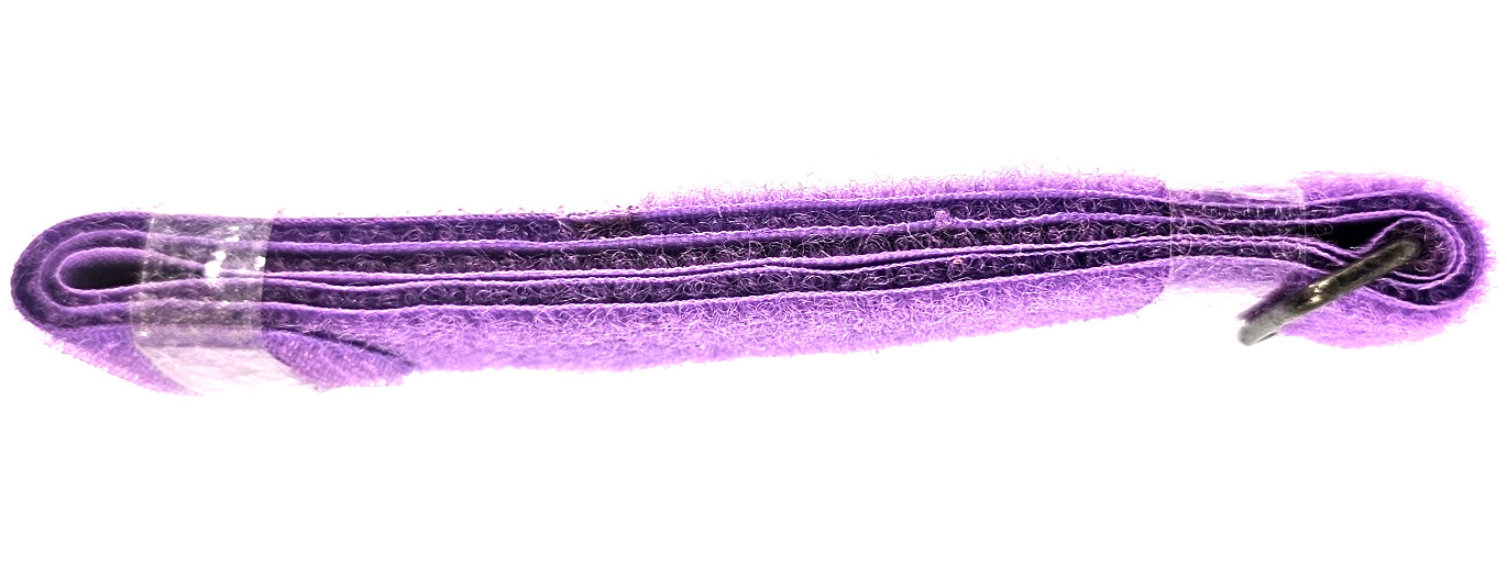 NEW! NEON PURPLE Adjustable Hook and Loop Book Strap Single 24" Long for Binding