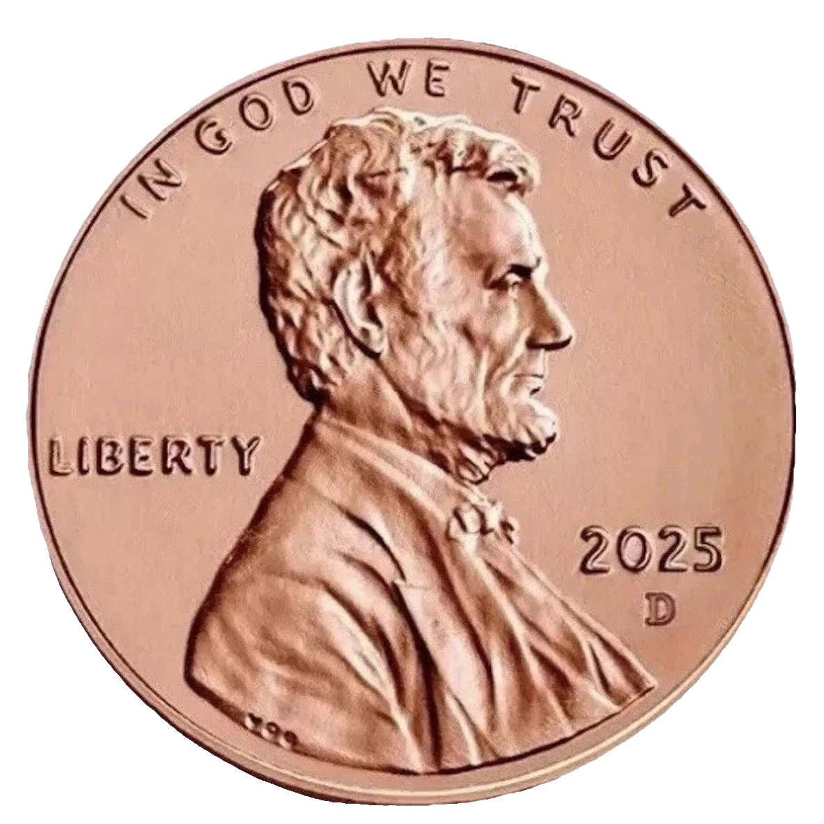 2025 D Cent - Last Year Issued  Uncirculated - FROM OBW Roll- (1) ONE BU CENT