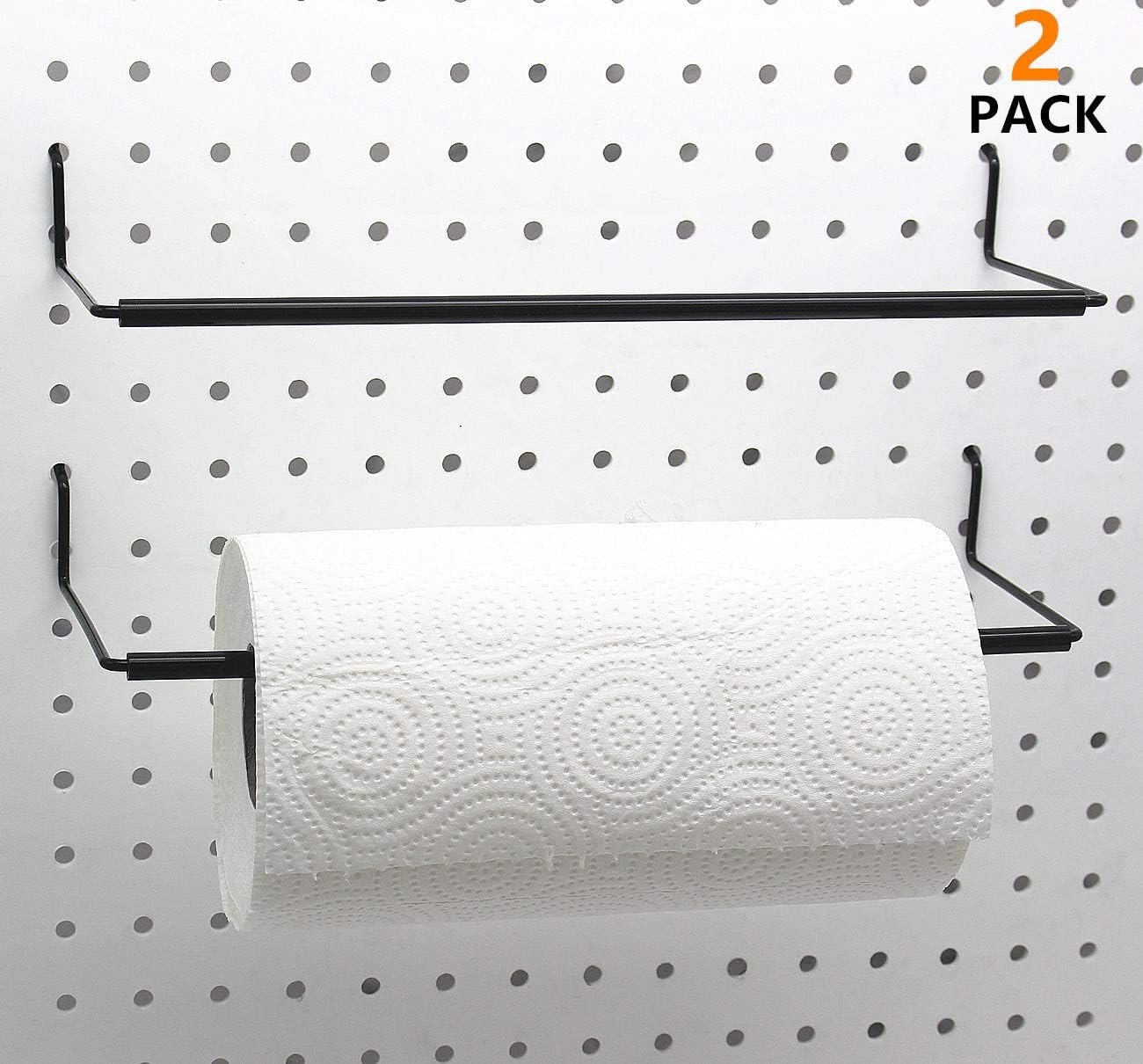 Paper Towel Holder for Pegboard, Extendable, Fit Any Standard Pegboard, Peg Boar