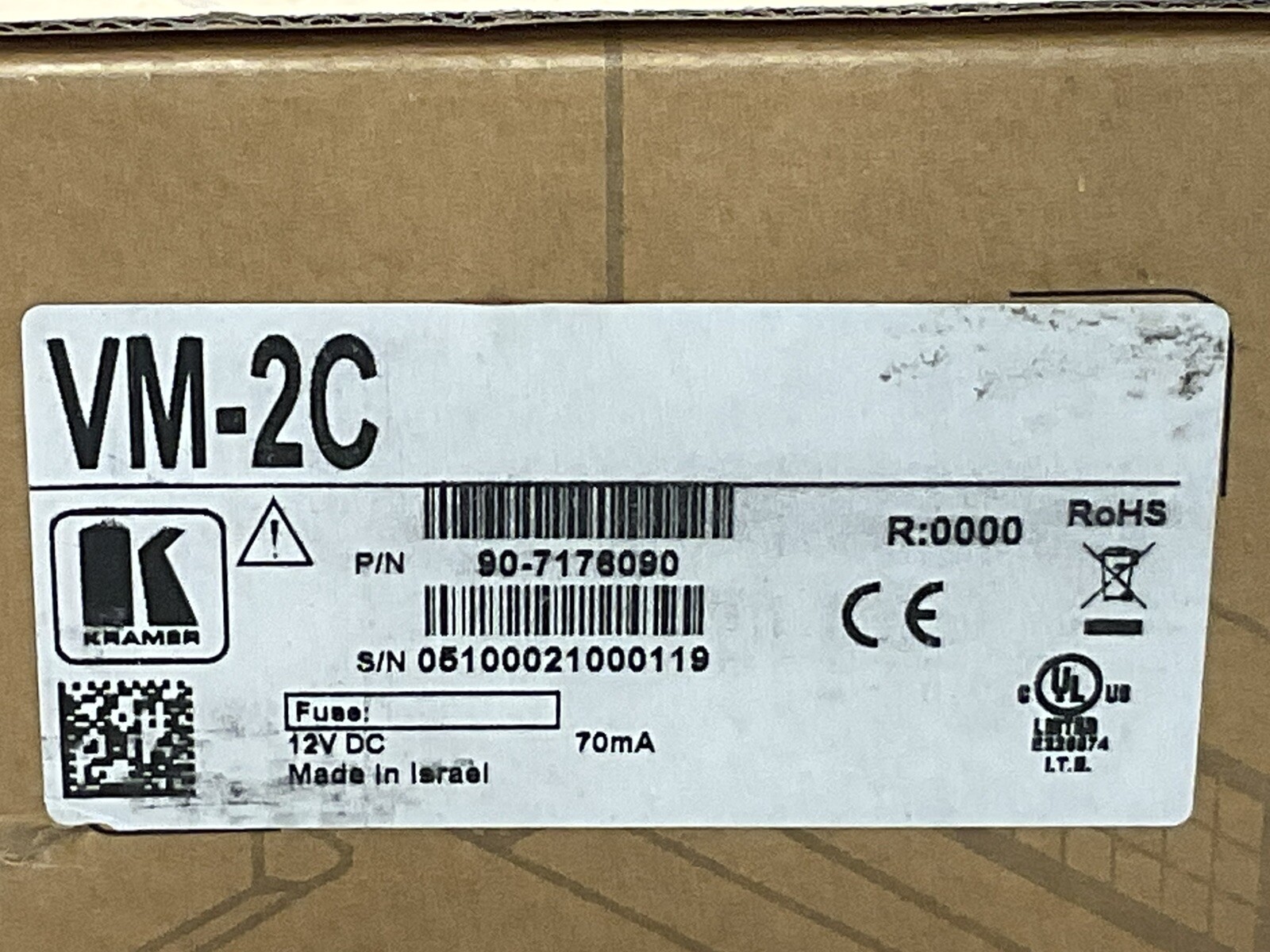 Kramer Composite Distribution Amp VM-2C/MAR868