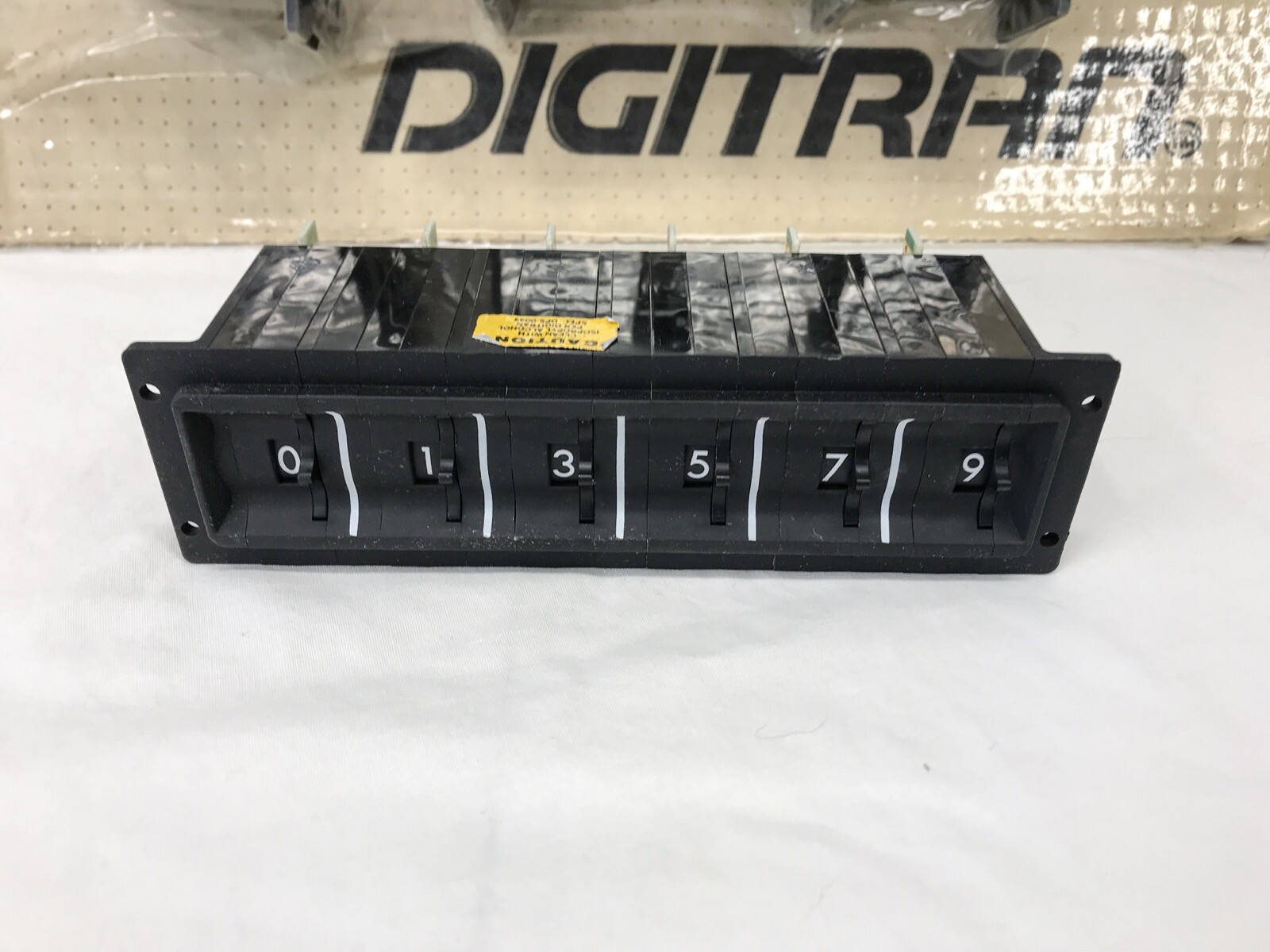 DIGITRAN DIGISWITCH Rotary Thumbwheel 6 Switch Assembly 0-9 Model 19-P-500 A