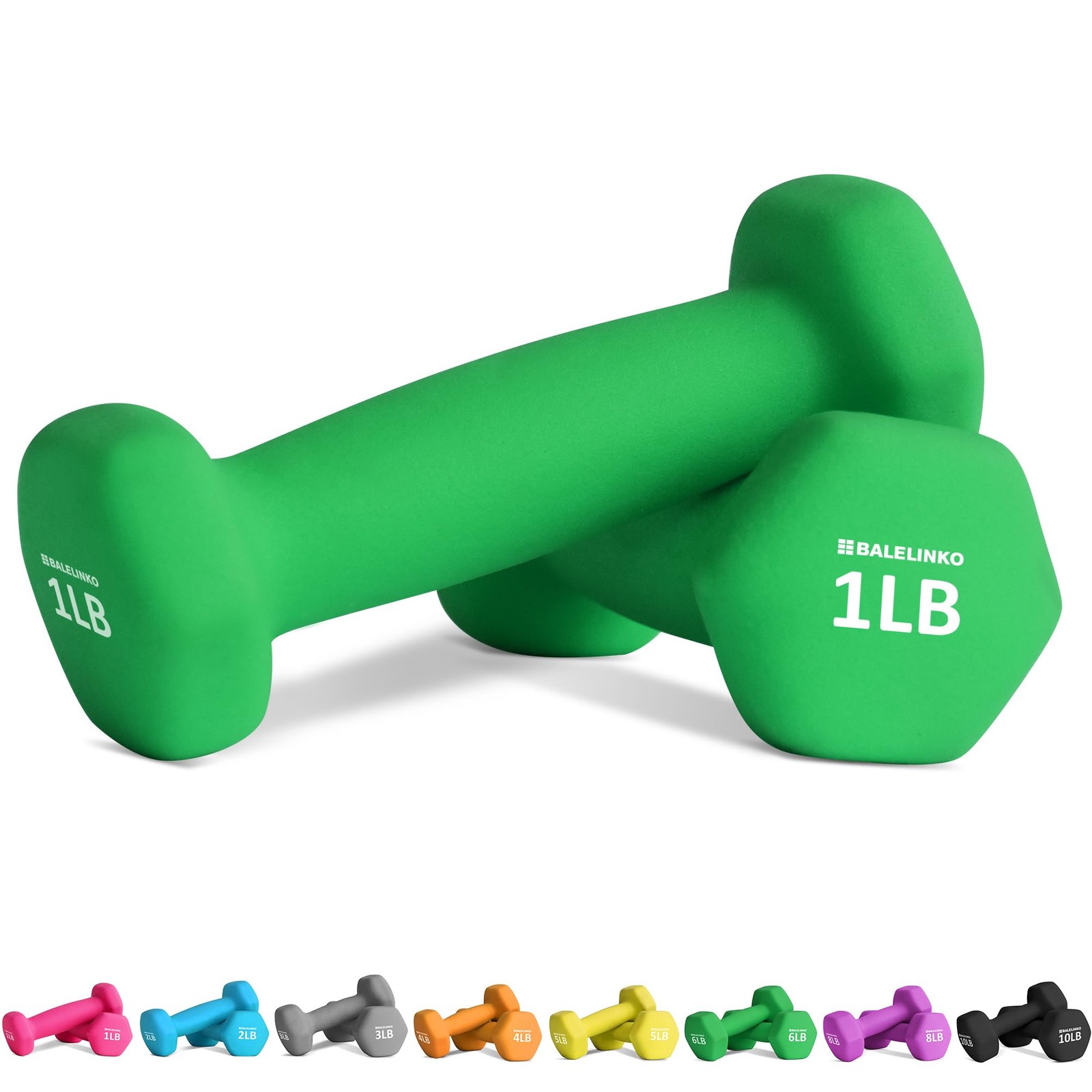 Home Gym Equipment for Strength Training, Weight Loss, Pilates & Yoga  1LB Pair