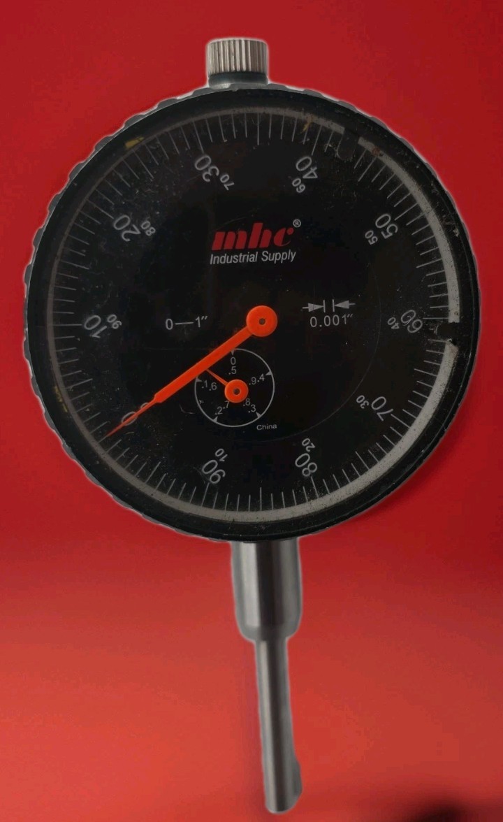 MHC 0-1"-0.001" BLACK FACE DIAL INDICATOR