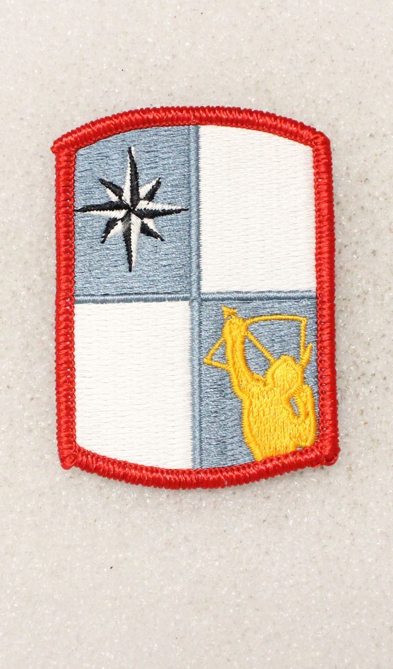 Army patch 5473 - 387th Sustainment Brigade w/merrowed edge