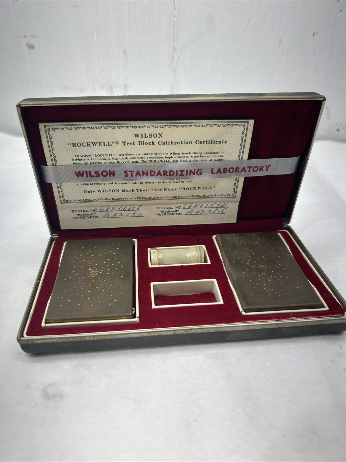 Wilson Rockwell Test Blocks. Rockwell Calibration Blocks. B Scale