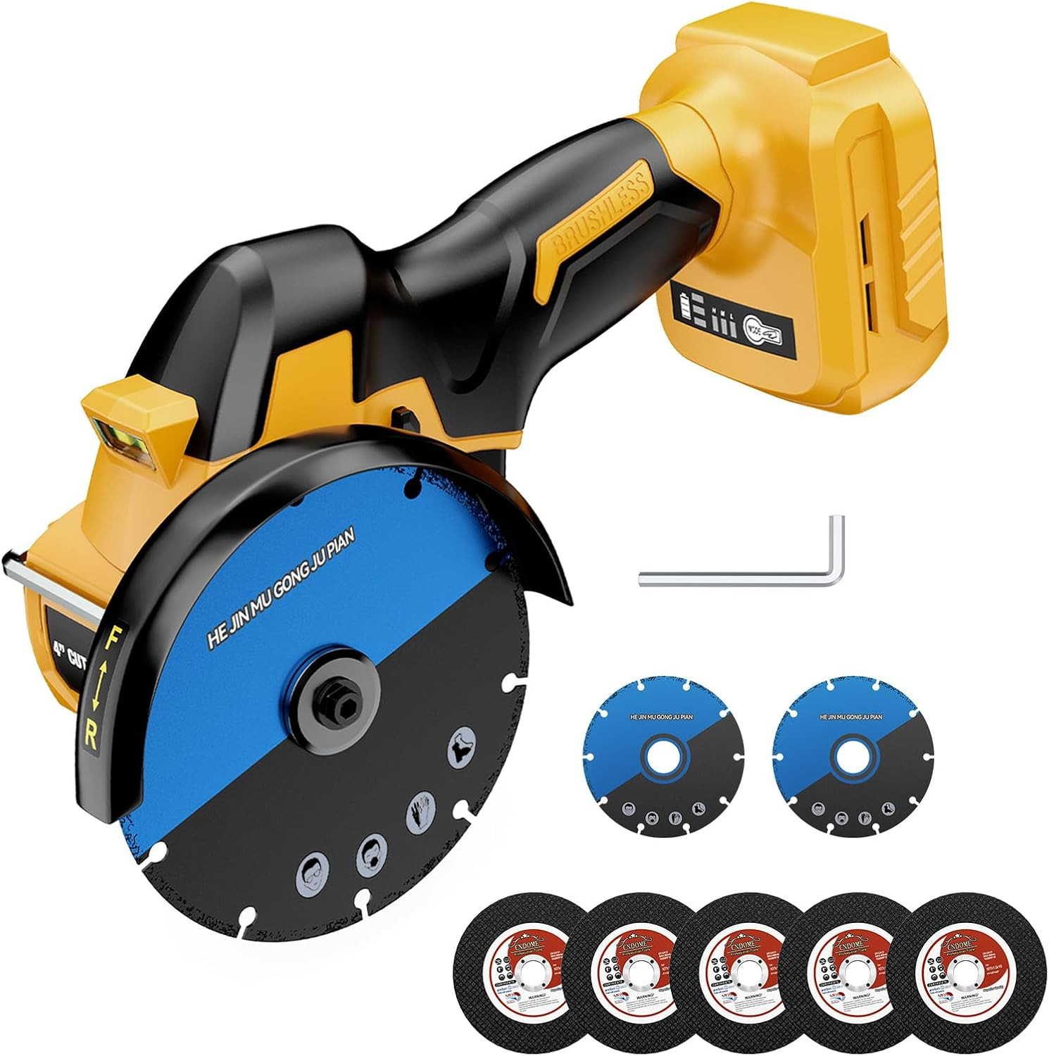 Cordless Cut off Tool Compatible with Dewalt 20V Max Battery (Tool Only), 4 Inch
