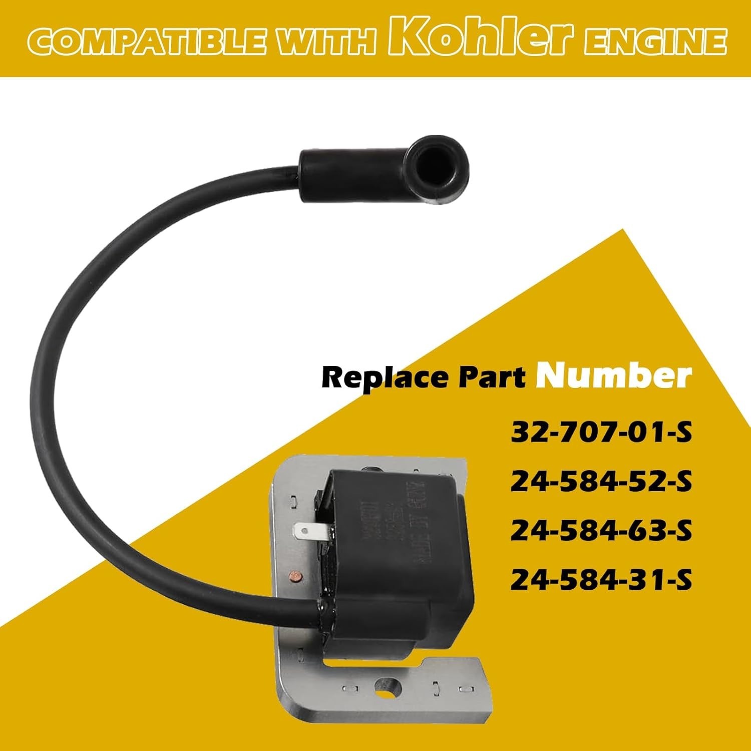 25-707-03-S 32-707-01-S Ignition Coil Module Compatible with Kohler Engine...