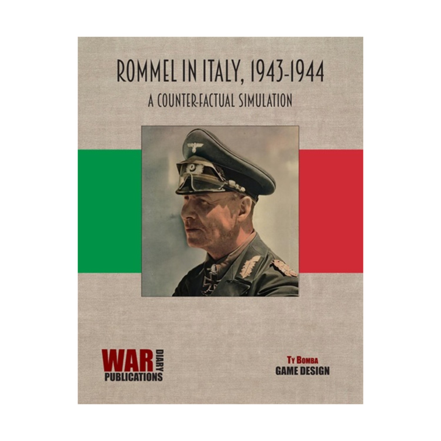 War Diary 1900 to 1960 AD Games Rommel in Italy, 1943-1944 Bag New