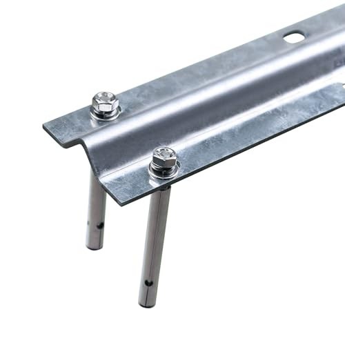 12FT Galvanized Inverted V Track Kit - 3pcs 4FT Sliding Gate Tracks & Hardware