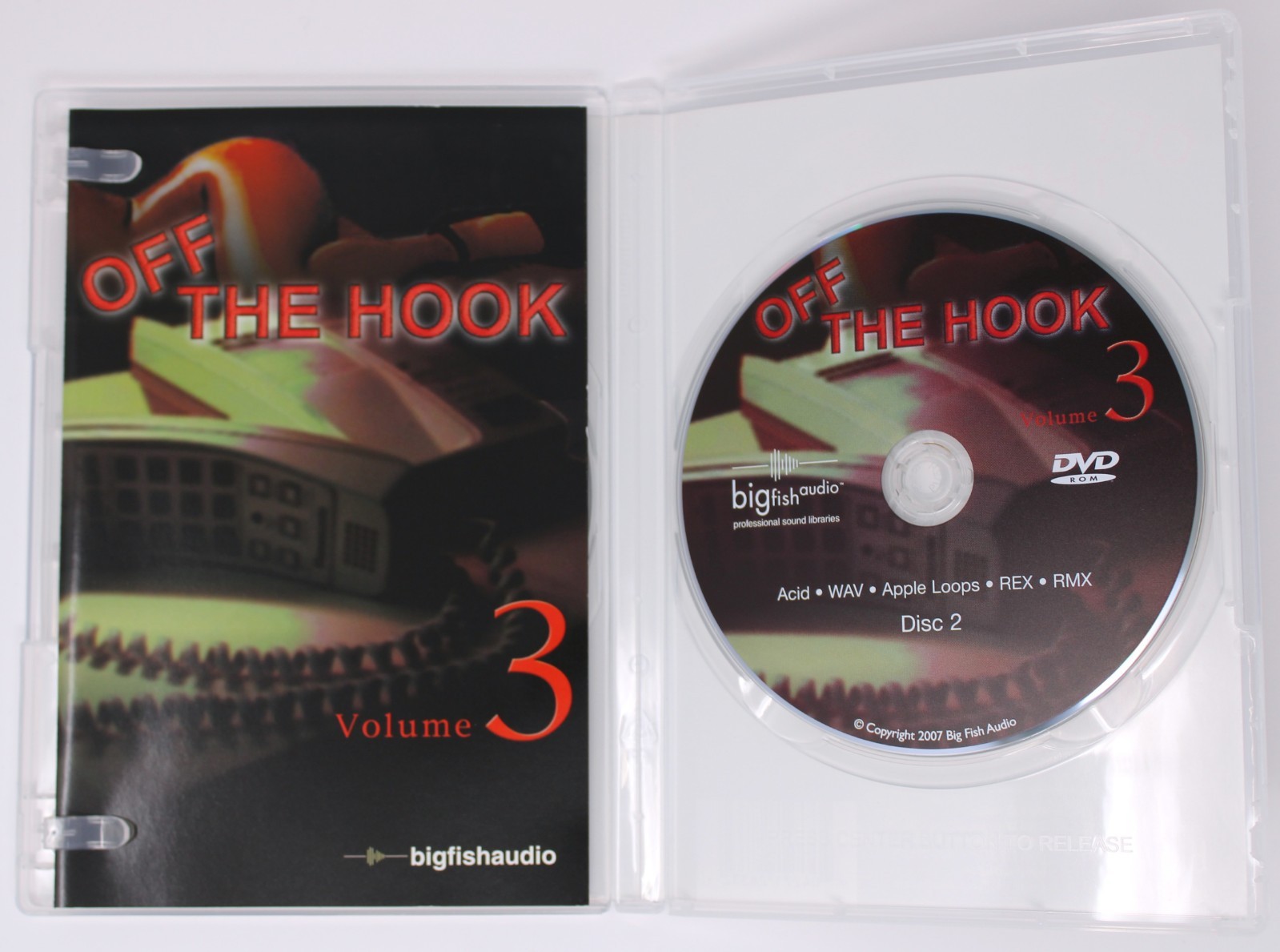 Big Fish Off The Hook 3 Sample/Sound Library/Sampling 2 CD Acid Wav Rex Rmx
