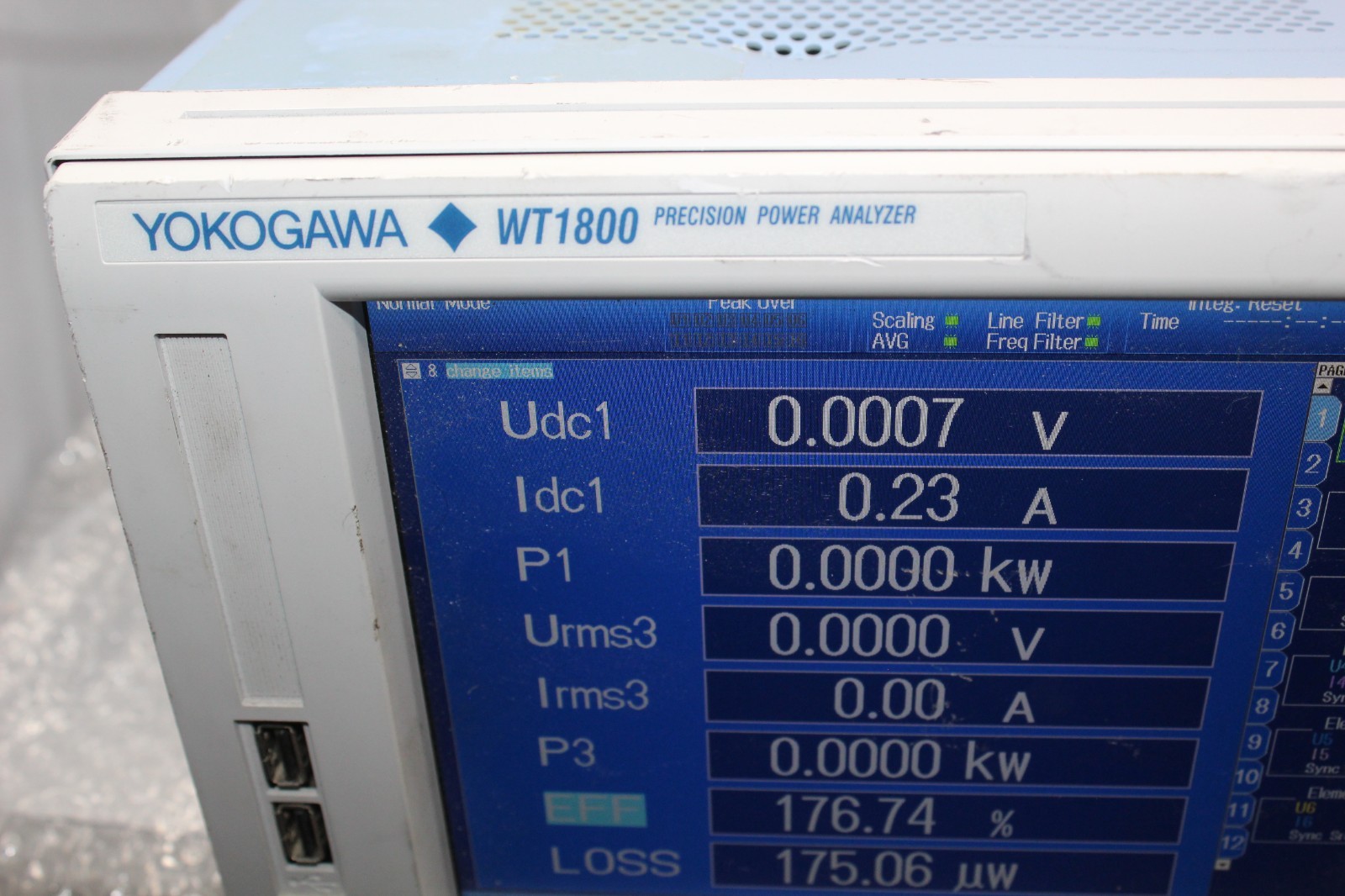 Yokogawa WT1800 Precision Power Analyzer
