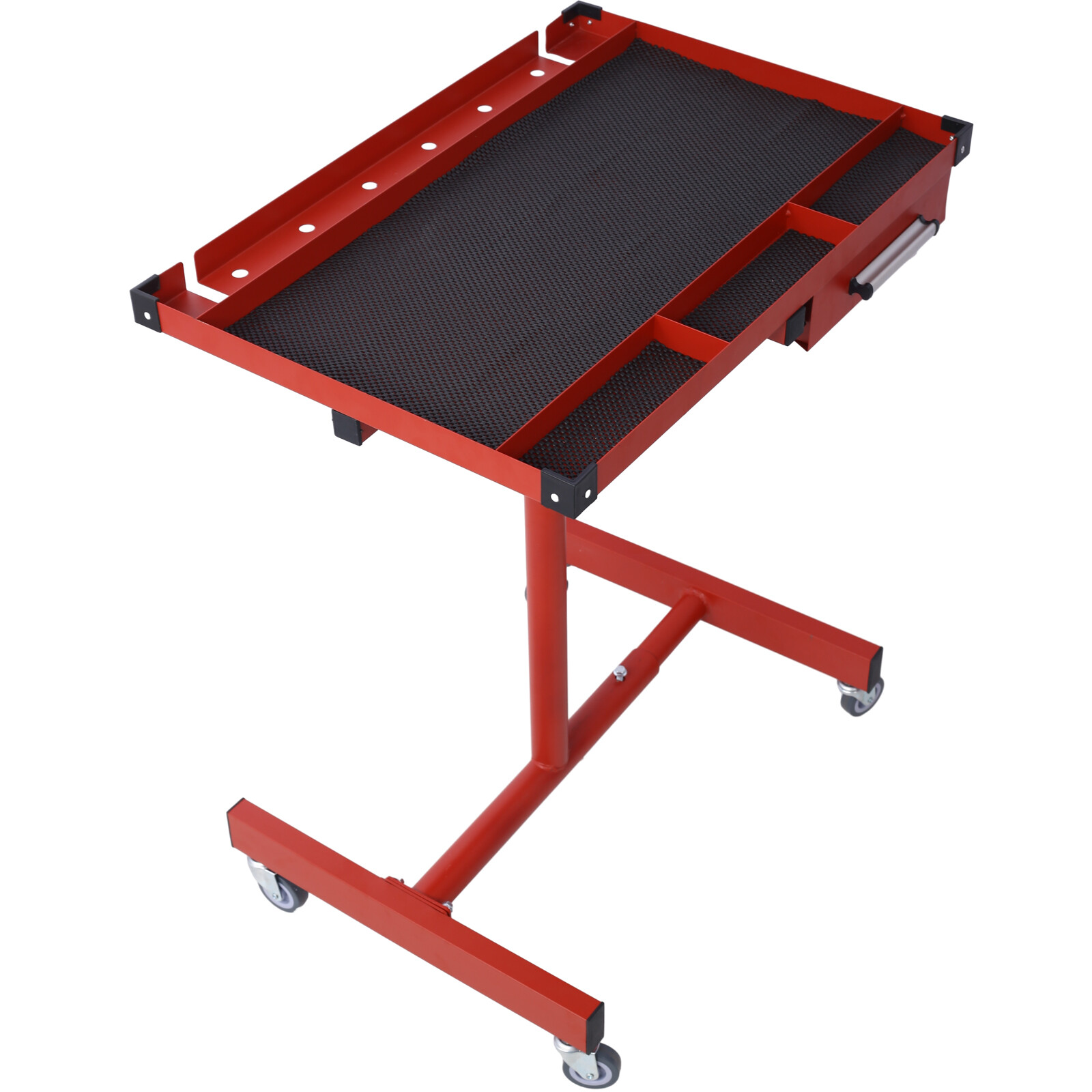 Adjustable Tear Down Work Table w/ Drawer 220LBS Load w/Casters Tool Storage