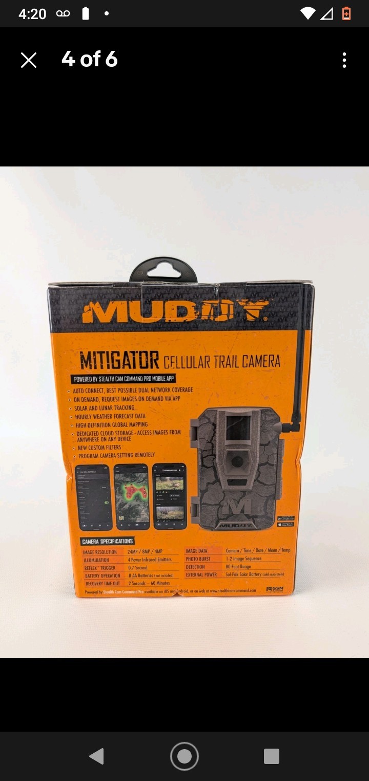 Game & Trail Camera Cellular By Muddy Mitigator Brown