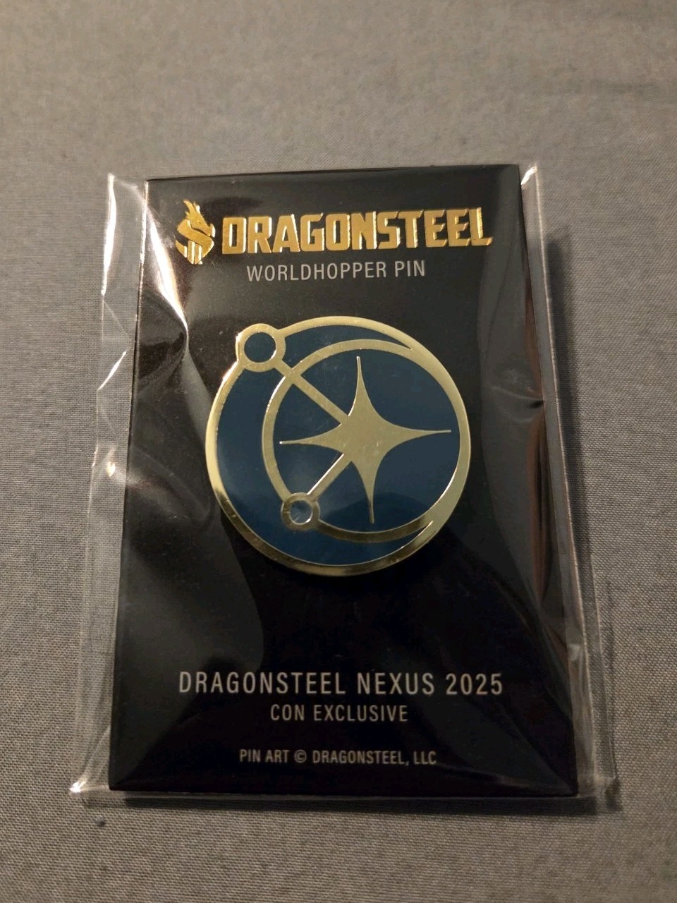 Dragonsteel Nexus DSNX 25 Worldhopper Pin Exclusive Brandon Sanderson Cosmere
