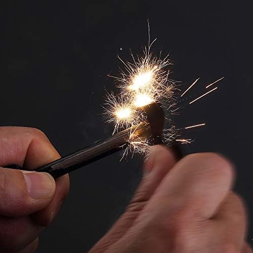 Compact Fire Starter, with Scraper Striker, DOSMAMZ 3PCS Replaceable Threaded Fe
