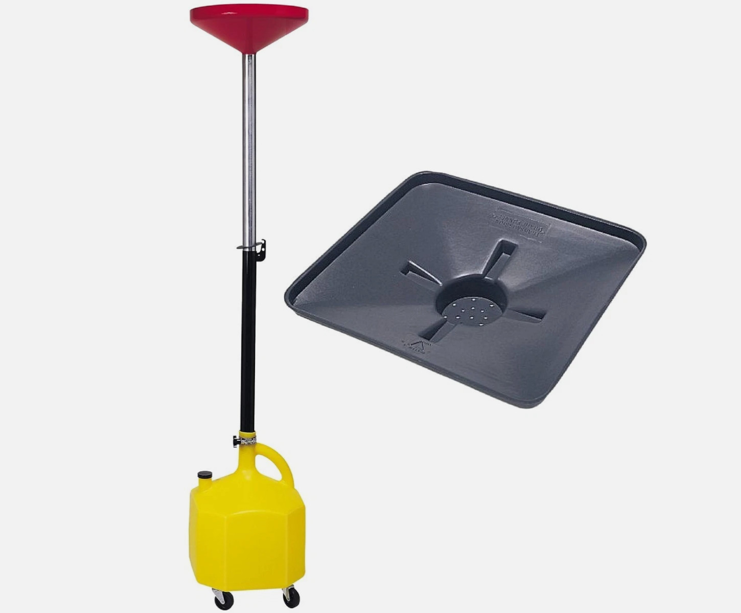 Lisle 11102 8-Gallons Oil Lift Drain And Lisle 17892 Lift Drain Funnel 22" x 23"