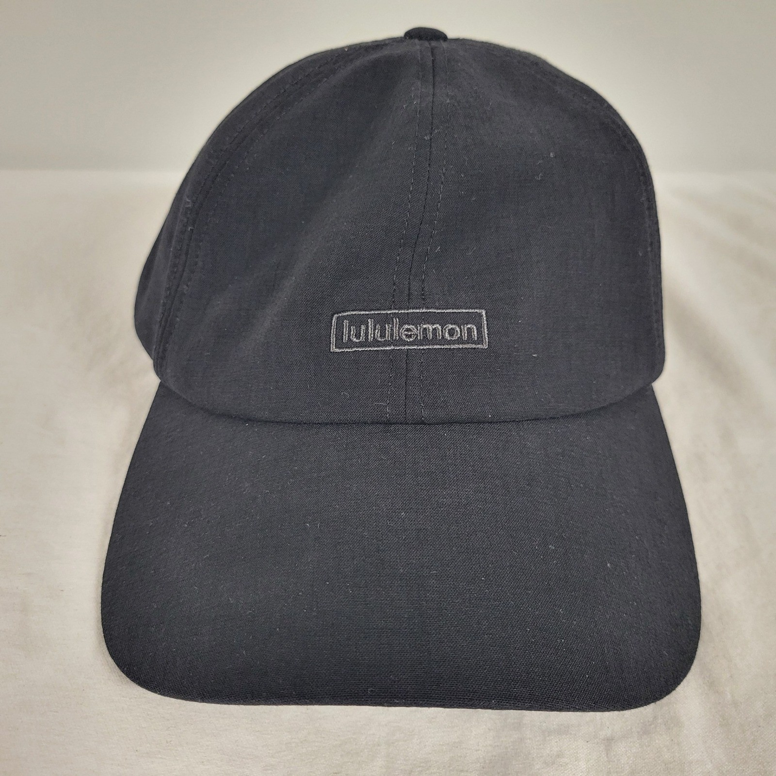Lululemon Baseball Cap Black One Size Adjustable Strap Polyester Nylon