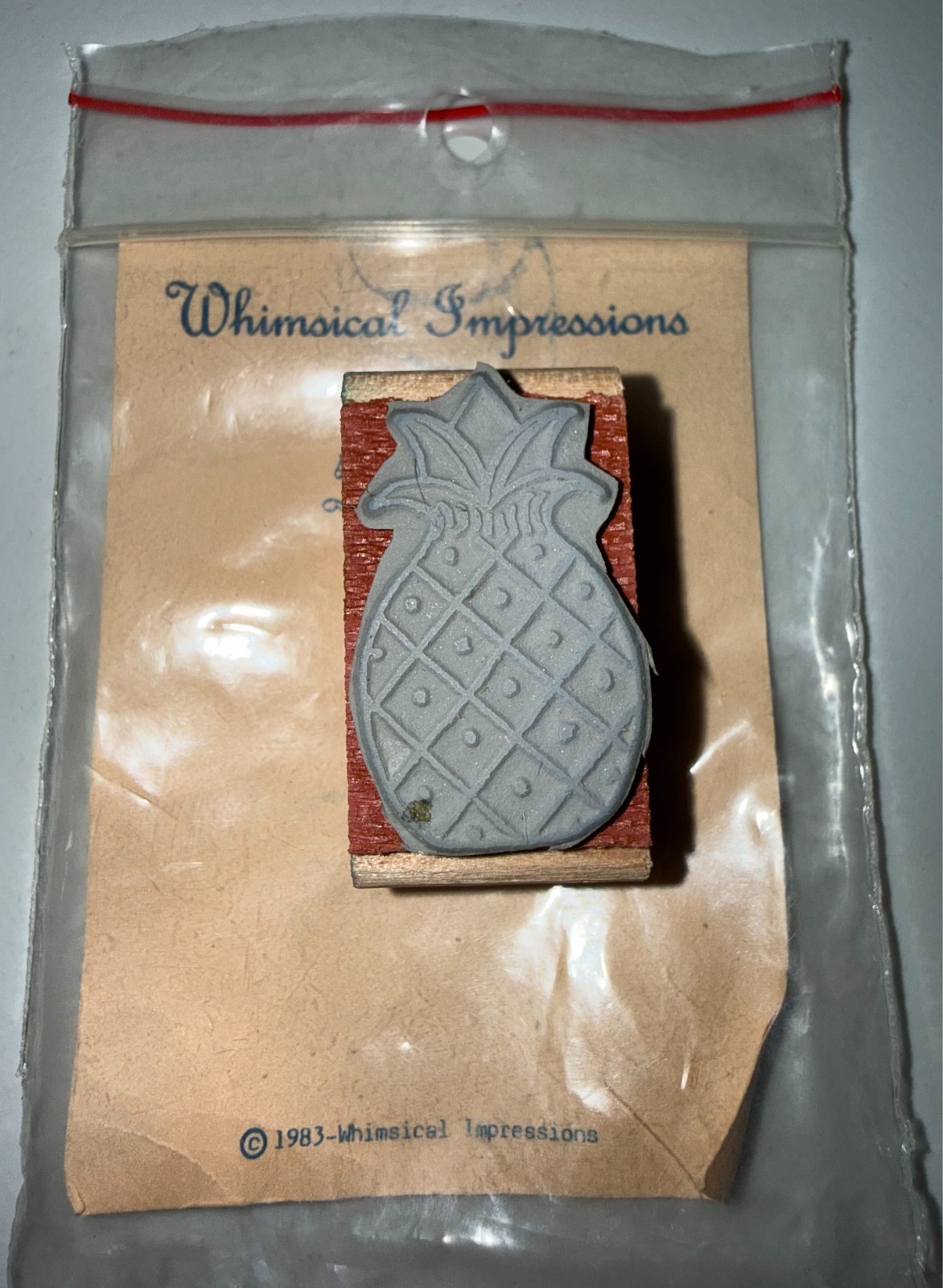 VINTAGE 1983 WHIMSICAL IMPRESSIONS INK PAD STAMPS