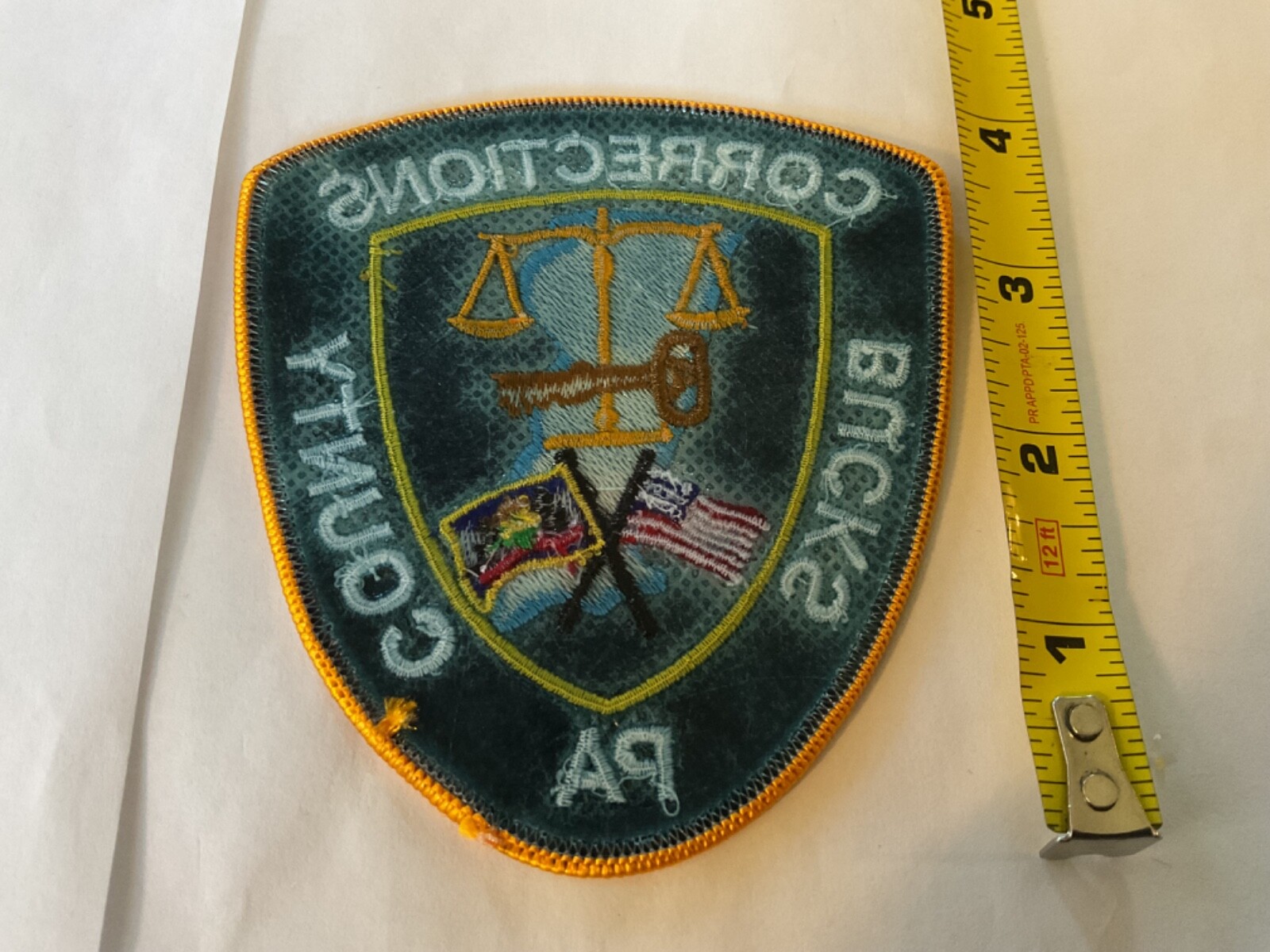 Bucks County PA. Corrections Embroidered Collectable Patch new and full size