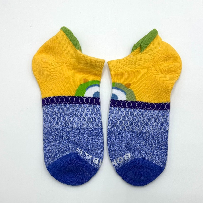 4 Pairs Women's Cushion Honeycomb Ankle socks Size Med 4 Colors Mix BOMBAS