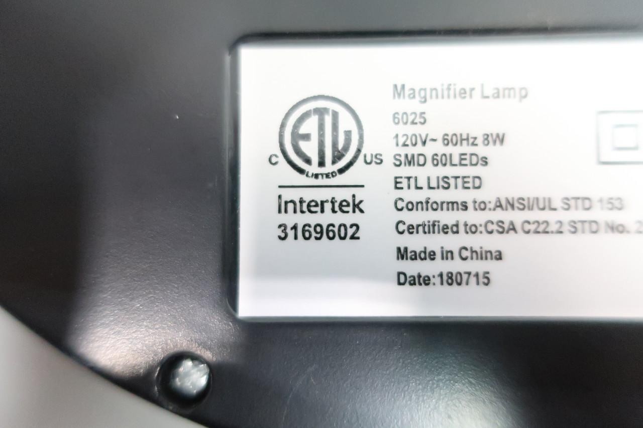 Intertek 6025 Magnifier Lamp 120v-ac 8w