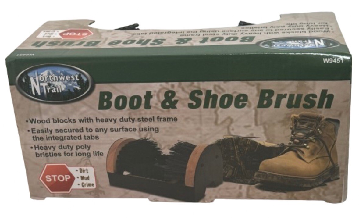 Performance Tool W9451 Boot Brush Cleaner Floor Mount With Hardware, New in Box
