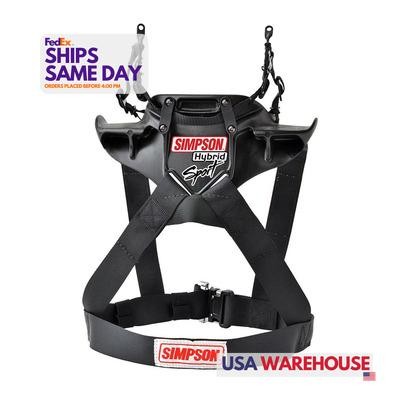 Simpson Safety HSSML11, Kit Black Plastic Hybrid Sport Small W/ Sliding Tether &
