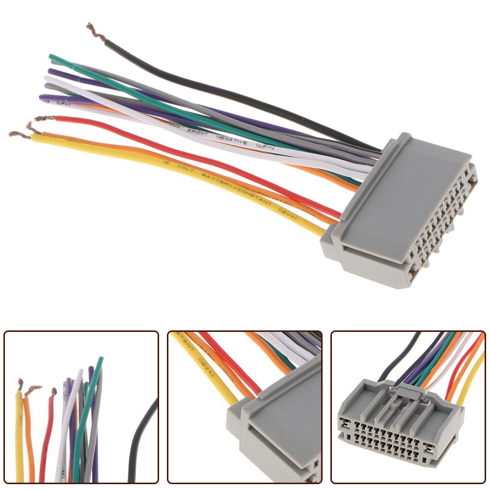 Efficient Car Audio Stereo Wiring Harness Adapter for Jeep ABS Material