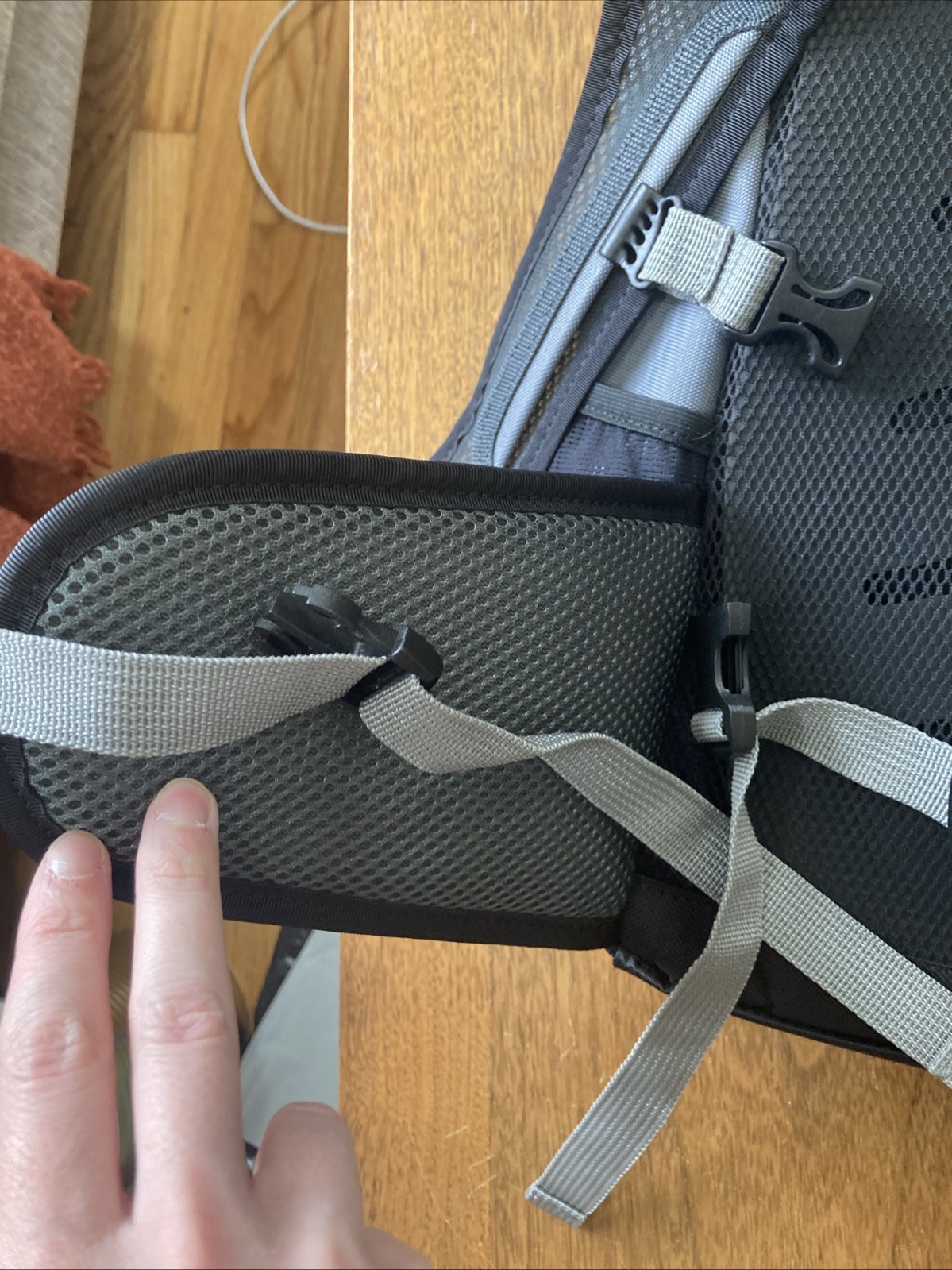 COCHLEAR Recipient Backpack Rucksack Grey Gray Black Bag P743078 24L NWOT