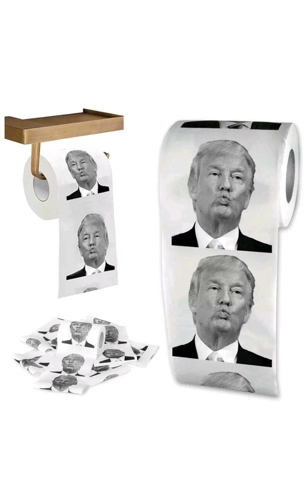 Donald Trump Novelty Funny Toilet Paper Soft Printed  Gift Toilet Tissue Roll UK