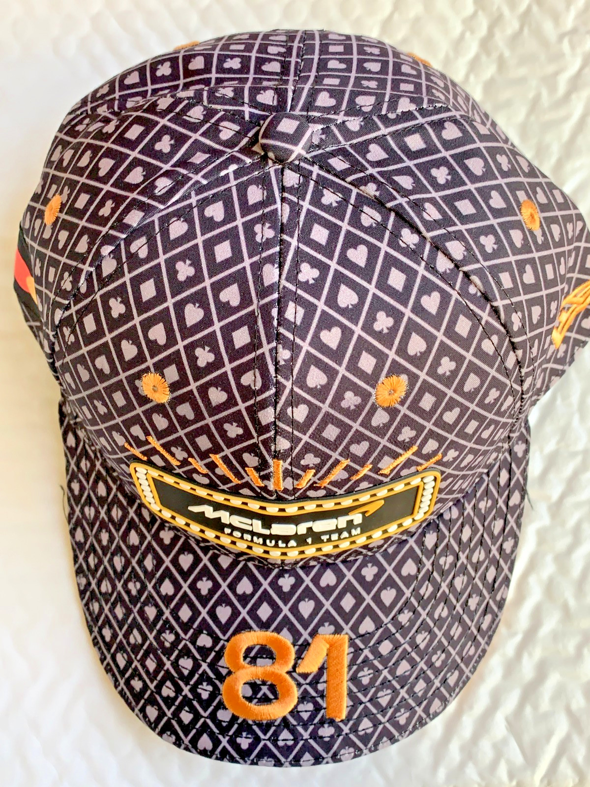 2025 Las Vegas Grand Prix Black McLaren F1 Racing Piastri 81 Cap; Factory 2nd