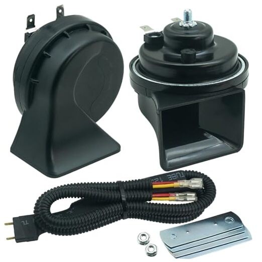 Car Horn with 1 to 2 Connector Converter, Compatible Universal with Splitter
