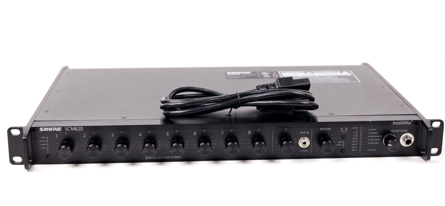 Shure SCM820 8 Channel Digital Automatic Mixer p883