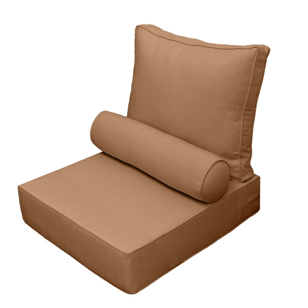 Medium 24x26x6 Pipe Trim Outdoor Deep Seat Back Rest Bolster Cover ONLY - AD104