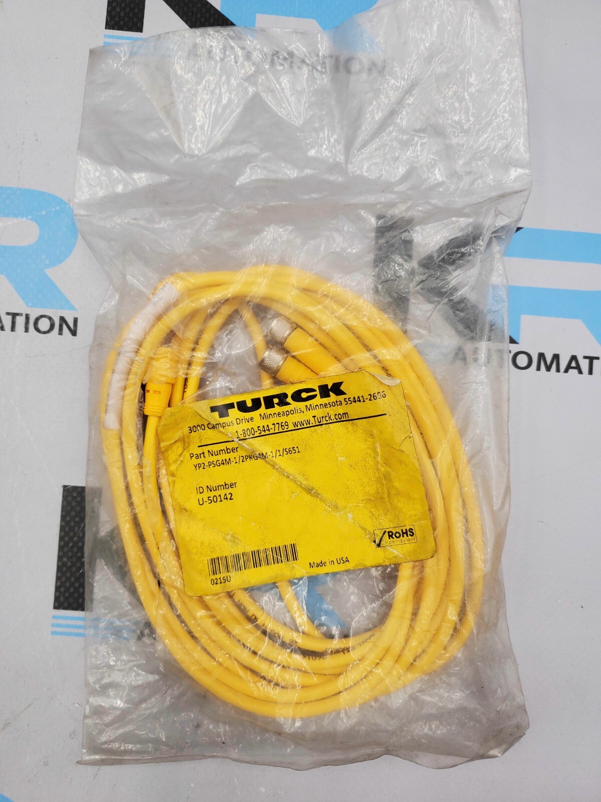 Turck YP2-PSG4M-1/2PKG4M-1/1/S651 Splitter Cable