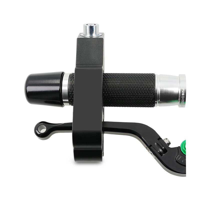 Motorcycle handlebar throttle grip lock PT22 security lock black